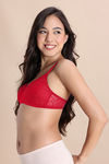 Zivame Love Potion Padded Non Wired Medium Coverage Tshirt Bra - Jalapeno Red — thumbnail 2